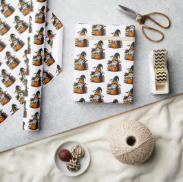 Halloween Gnome Wrapping Paper Presentpapper