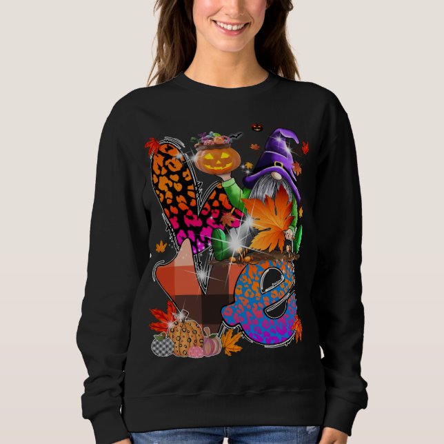 Halloween Gnomes Cute Autumn Pumpkin Fall Funny Ho T Shirt (Framsida)