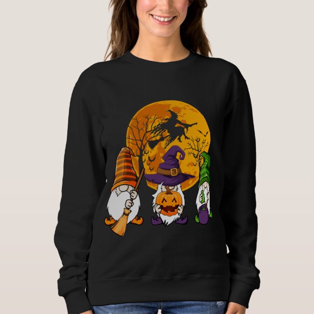 Halloween Gnomes Cute Autumn Pumpkin Fall Knomes T Shirt (Framsida)