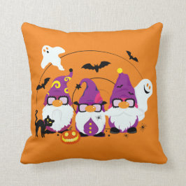 Halloween Gnomes Cute Tecknad Kudde