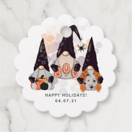 Halloween Gnomes-favorittaggar Gåvor Etiketter