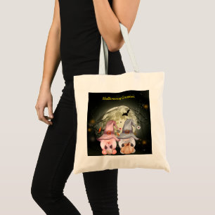 Halloween Gnomes Full Moon Family Bus eller godis Tygkasse