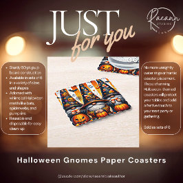 Halloween Gnomes Pappra Underlägg