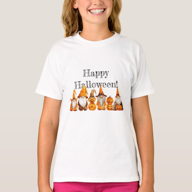 Halloween Gnomes T Shirt (Framsida)