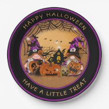 Halloween Gnones Pumpkins Spindelnät Haunted House