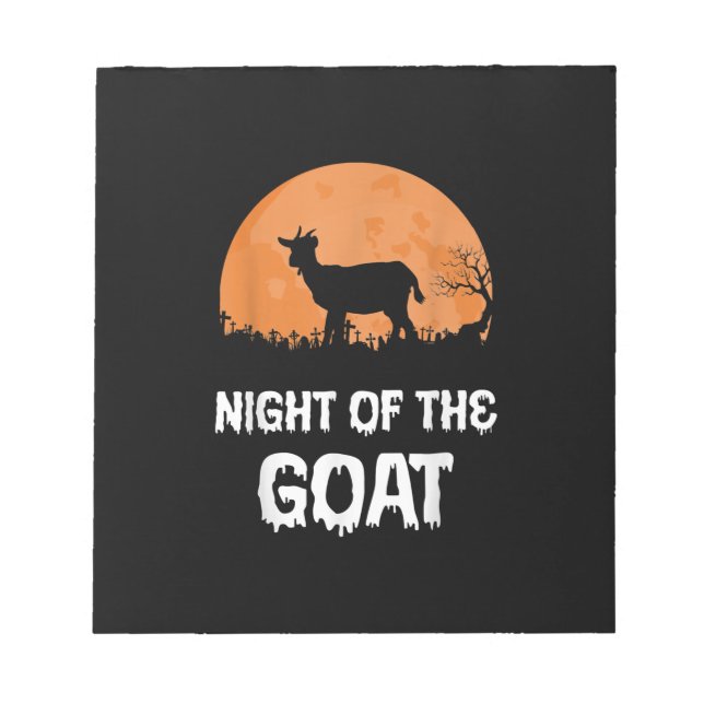 Halloween Goat Costume Gift Anteckningsblock (Framsida)