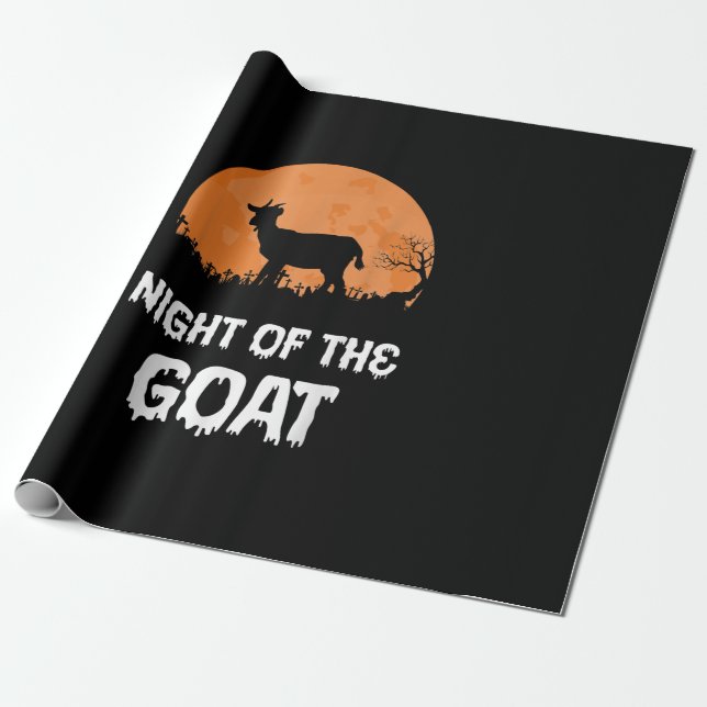 Halloween Goat Costume Gift Presentpapper (Utrullad)