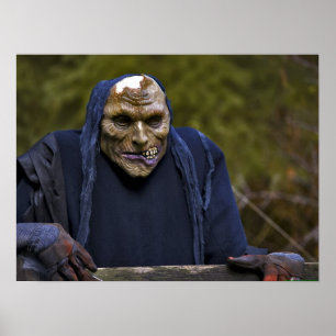 Halloween Goblin stäng upp - fintecknade utskrift Poster