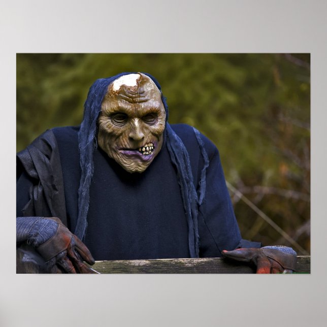 Halloween Goblin stäng upp - fintecknade utskrift Poster (Framsidan)