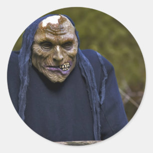 Halloween Goblin Sticker Runt Klistermärke