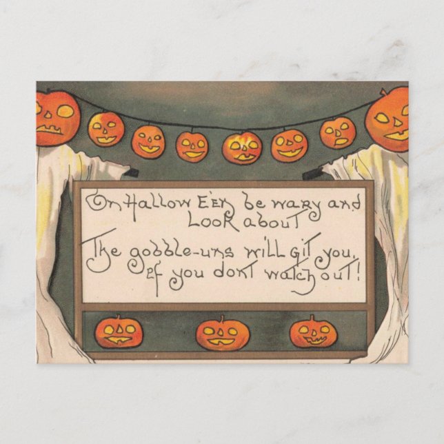 Halloween-goblin vykort (Framsida)