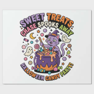 Halloween Godis Kittel Spökliga Gods Presentpapper
