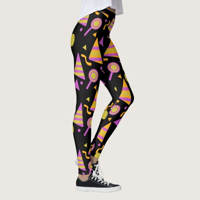 Halloween Godis Konfetti Ljus Leggings (Höger)