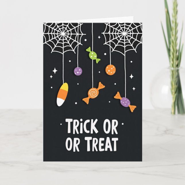 Halloween-godis-kort Kort (Framsida)