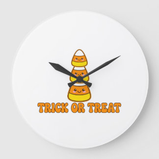 Halloween Godis Majs - Söt Kawaii Halloween Stor Klocka