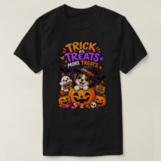 Halloween-godis, mer godis söt Halloween-valp T Shirt