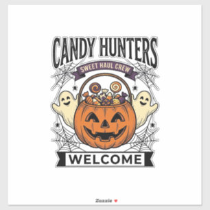 Halloween Godis Samlare Vintage Gravyr Pumpa Klistermärken