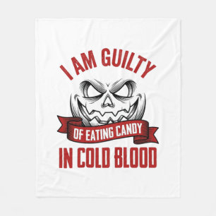 Halloween Godis Skyldig Vintage Pumpa Design_1 Fleecefilt