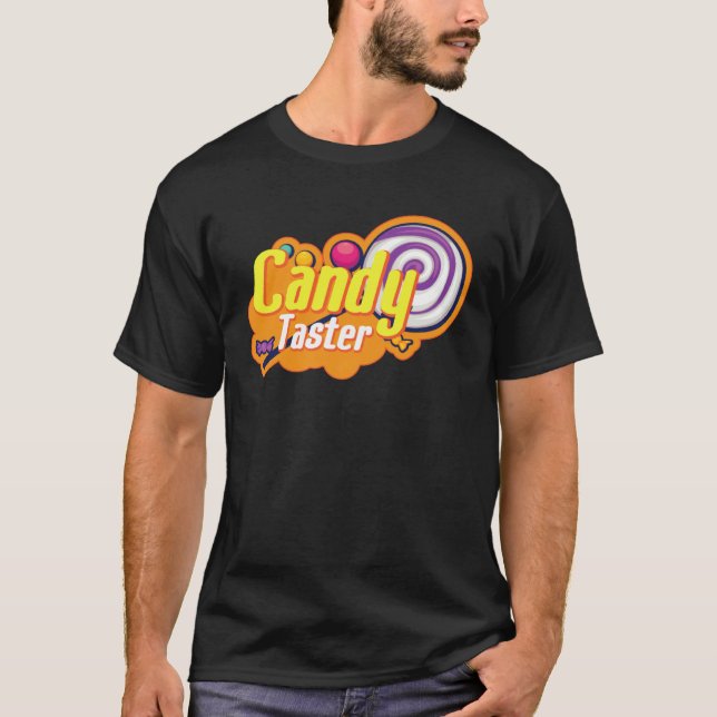Halloween Godis Smaktestare Inspektör För Godis T Shirt (Framsida)