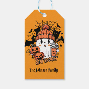 Halloween Godis Söt Spöke  Presentetikett