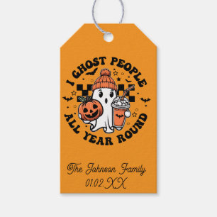 Halloween Godis Söt Spöke Rolig Presentetikett