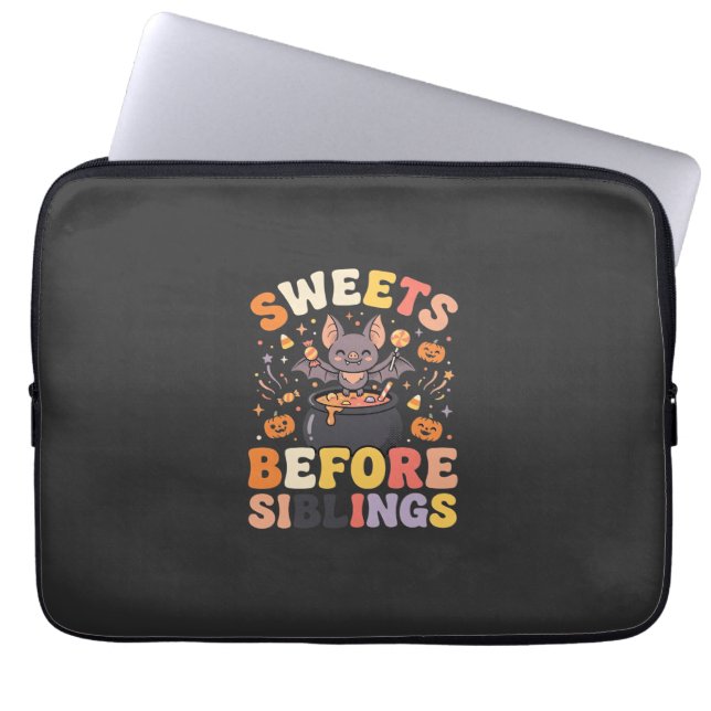 Halloween Godis Syskonbyte Laptop Fodral (Framsidan)