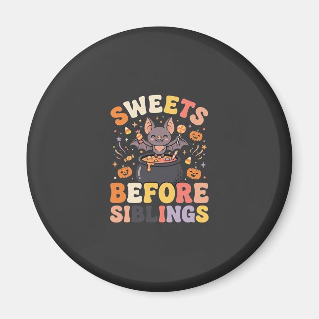 Halloween Godis Syskonbyte Magnet (Framsidan)
