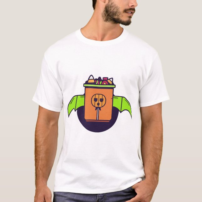 Halloween Godis T Shirt (Framsida)