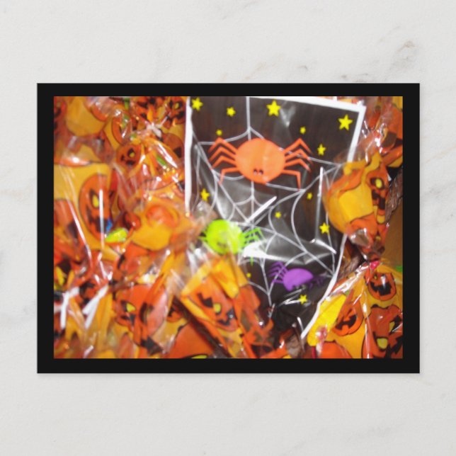 Halloween Godis Vykort (Framsida)