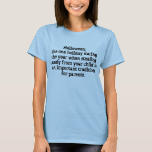 Halloween godisutslagsplats tee shirt