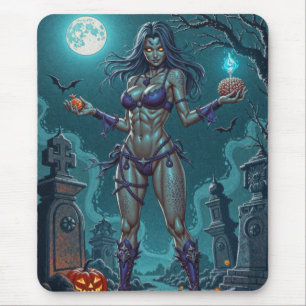 Halloween godsak eller Zombieflickvän med hjärnor Musmatta