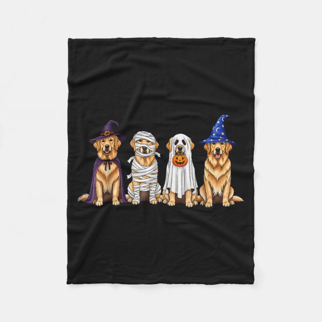 Halloween Golden Retriever Ghost Soky Dog Lovers D Fleecefilt (Framsidan)