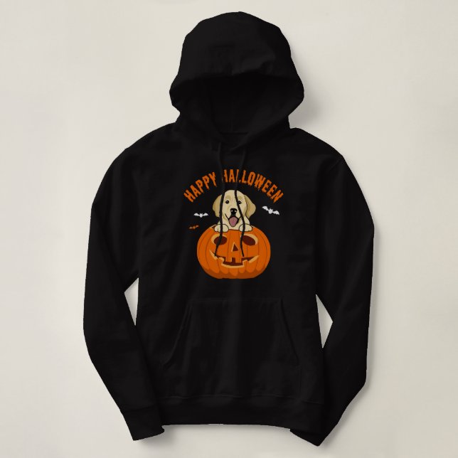 Halloween Golden Retriever Hund Pumpkin Costumes T Shirt (Design framsida)