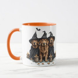 Halloween Golden Retriever Hundar Jack o lantern Mugg