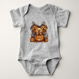 Halloween Golden Retriever Hundar Jack o lantern T Shirt