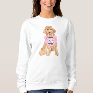 Halloween Goldendoodle Pumpkin Trick eller Behandl T Shirt