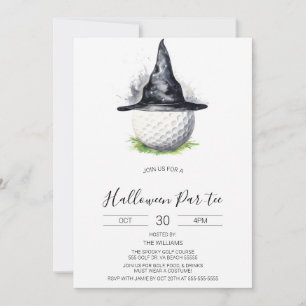Halloween Golf-inbjudan, Halloween Par-T Inbjudningar