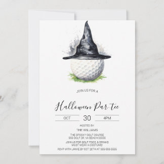 Halloween Golf-inbjudan, Halloween Par-T Inbjudningar