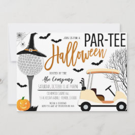 Halloween Golf Party-inbjudan Inbjudningar