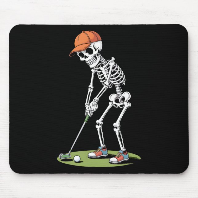 Halloween Golfer Golf Player Skeleton Golf Funny M Musmatta (Framsidan)