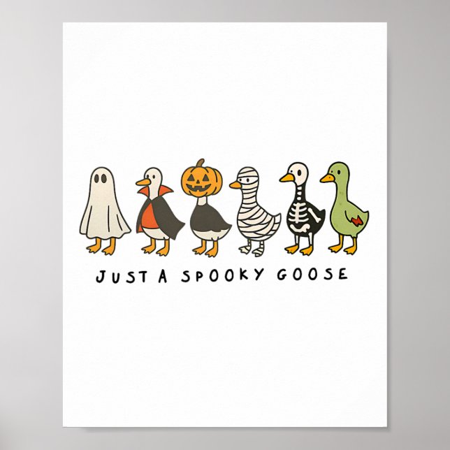 Halloween Goose bara Spooky Funny Halloween Goose Poster (Framsidan)