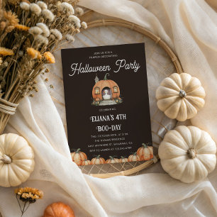 Halloween Goose Barns födelsedag Pumpkin Decoratin Inbjudningar