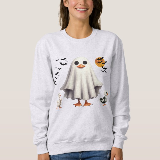 Halloween Goose Cute Ghost Goose Älskare Funny Bir T Shirt (Framsida)