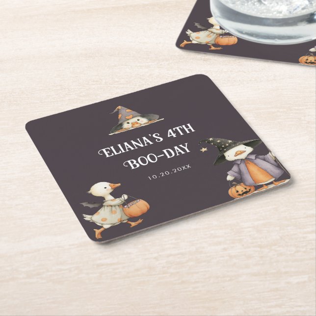 Halloween Goose Grått Barns födelsedag Costume Par Underlägg Papper Kvadrat (Vinklad)