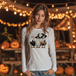 Halloween Goosey Trio T Shirt
