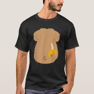 Halloween Gorilla Monkey Chest Lazy DIY Costume Fu T Shirt