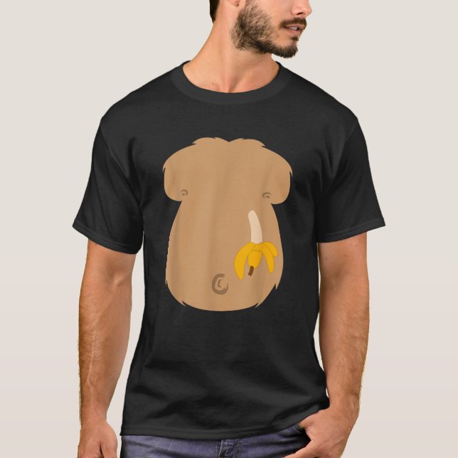 Halloween Gorilla Monkey Chest Lazy DIY Costume Fu T Shirt (Framsida)