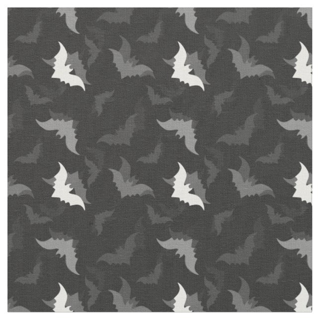 halloween goth black bats tyg (Närbild)