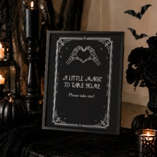Halloween Goth Bröllopsdusch Förmån Poster