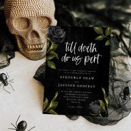 Halloween Gothic bröllopsinbjudan Inbjudningar